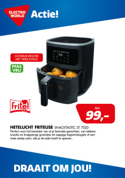 Fritel Hetelucht friteuse SnackTastic ST 7520