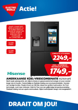 Hisense Amerikaanse Koel-vriescombinatie RQ760N4IFE