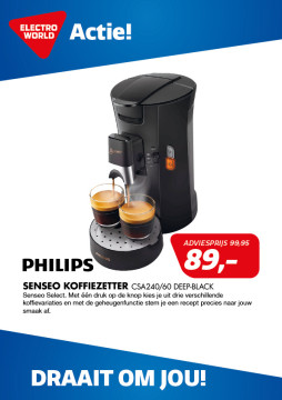 Philips SENSEO KOFFIEZETTER CSA240/60 DEEP-BLACK