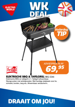 Fritel Elektrische BBQ & Tafelgrill BBQ 2246