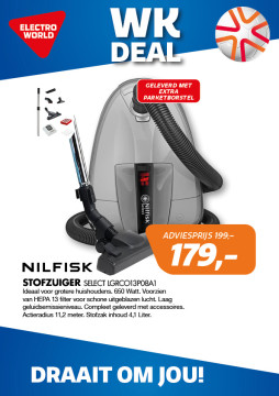 Nilfisk STOFZUIGER Select LGRCO13P08A1
