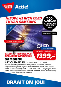 Samsung 42” OLED 4K TV QE42S92FAEXXN