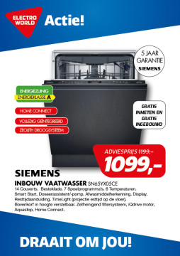 Siemens INBOUW vaatwasser SN65YX05CE